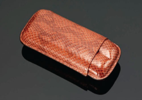 Lizard Pattern Case – Tobacco