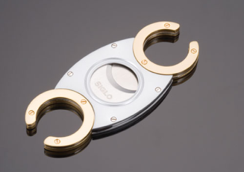 CC Twin Blade Metal cutter – Silver body w/ silver handle